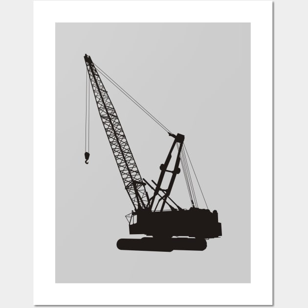 Construction Crane Wall Art by sifis